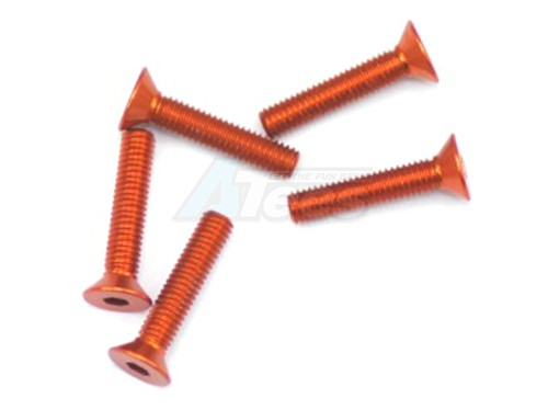 Arrowmax Miscellaneous All Alu Screw allen countersunk M3x15 Orange (7075) (5)