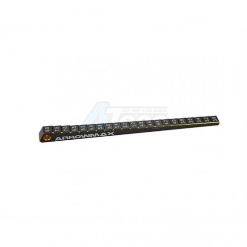 Arrowmax Miscellaneous All Ultra-Fine Chassis Ride Height Gauge 3-8MM Black Golden