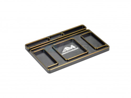 Arrowmax Miscellaneous All AM Aluminium Tray For Set-Up System & LED Pit Lamp Black Golden