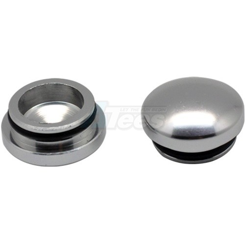 Arrowmax Miscellaneous All 18MM Aluminum End Cap - Silver (2)