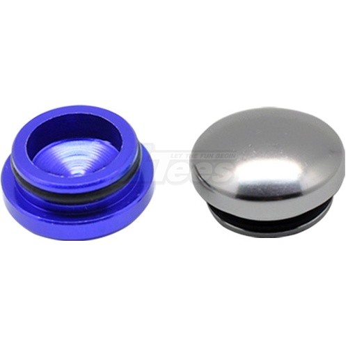 Arrowmax Miscellaneous All 18MM Aluminum End Cap - Purple & Silver (2)