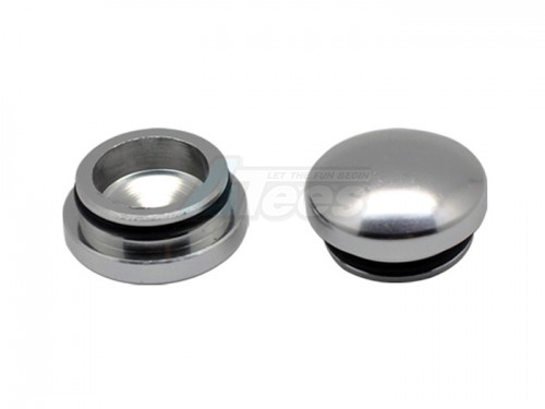 Arrowmax Miscellaneous All 22MM Aluminum End Cap - Silver (2)