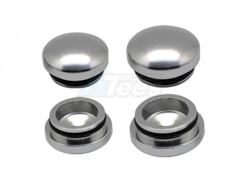 Arrowmax Miscellaneous All 18MM & 22MM Aluminum End Cap - Silver (4)