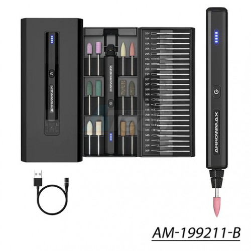 Arrowmax Miscellaneous All SGS Mini Electric Engraving & Polishing Pen Black