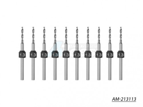 Arrowmax Miscellaneous All 1.3mm -10 Pcs PCB Shank Tungsten Carbide Micro Drill Bits Set (2.35mm)