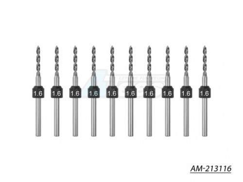 Arrowmax Miscellaneous All 1.6mm -10 Pcs PCB Shank Tungsten Carbide Micro Drill Bits Set (2.35mm)