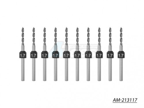 Arrowmax Miscellaneous All 1.7mm -10 Pcs PCB Shank Tungsten Carbide Micro Drill Bits Set (2.35mm)