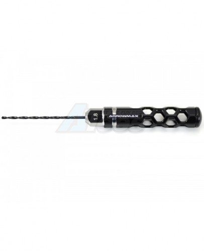 Arrowmax Miscellaneous All Drill 1.8MM Long For 1/32 Mini 4WD (Black)