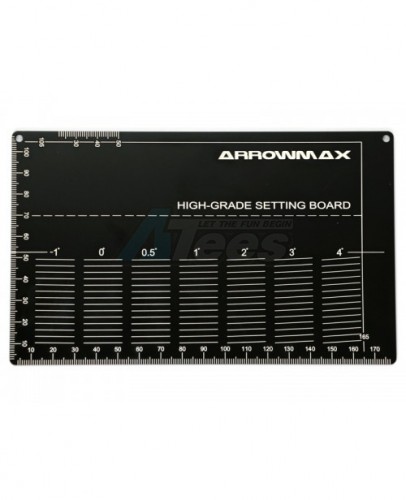 Arrowmax Miscellaneous All High Grade Setting Board For 1/32 Mini 4WD (Black)