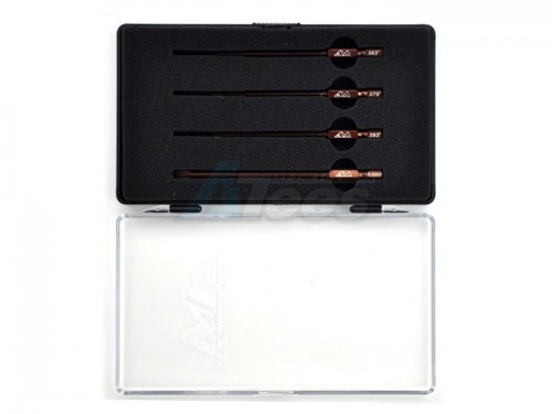 Arrowmax Miscellaneous All Power Tool Tip Set 4Pcs Allen (.063 .078 .093) Philips (4.0mm) W/ Plastic Case