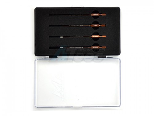 Arrowmax Miscellaneous All Power Tool Tip Set 4 Pieces Allen (1.5 2.0 2.5 3.0mm) With Plastic Case