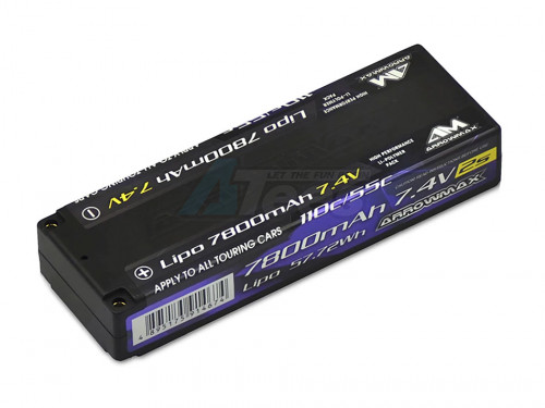 Arrowmax Miscellaneous All AM Lipo 7800mAh 2S TC - 7.4V 55C Continuous 110C Burst