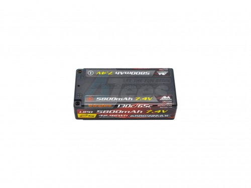 Arrowmax Miscellaneous All AM Lipo 5800mAh 2S Shorty - 7.4V 65C Continuous 130C Burst (Si-Graphene)