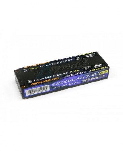 Arrowmax Miscellaneous All Am Lipo 5200Mah 2S Tc Low Profile - 7.4V 65C Continuos 130C Burst (Grrphene Pro)