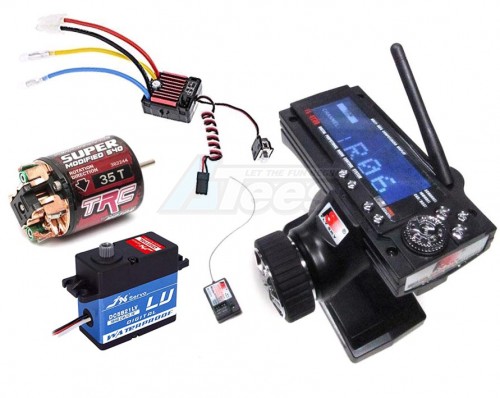 ATees Miscellaneous All Electronic Package Combo Set A for RC Cars (Radio Waterproof Motor ESC & Servo)