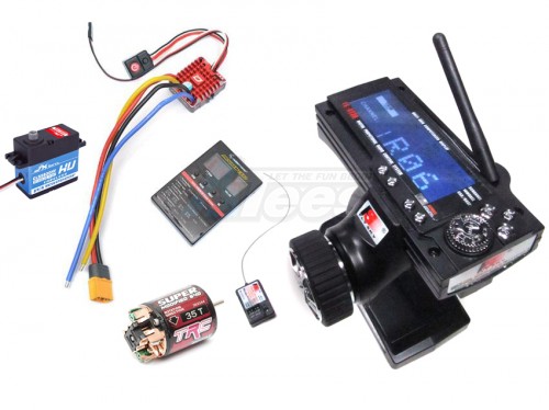 ATees Miscellaneous All Electronic Package Combo Set B for RC Cars (Radio Waterproof Motor ESC & Servo)