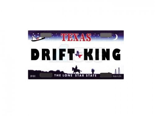 ATees Miscellaneous All Realistic Texas Licence Plate (DRIFTKING) For RC Cars
