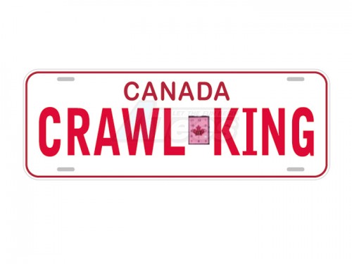 ATees Miscellaneous All Realistic Canada Licence Plate (CRAWLKING) For RC Cars