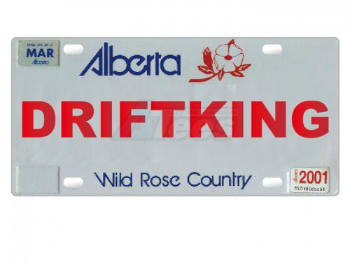 ATees Miscellaneous All Realistic Alberta Licence Plate (DRIFTKING) For RC Cars