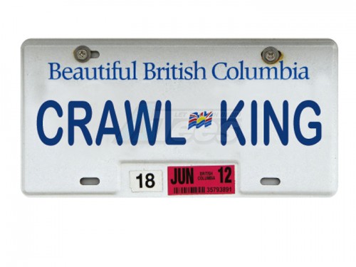 ATees Miscellaneous All Realistic British Columbia Licence Plate (CRAWLKING) For RC Cars