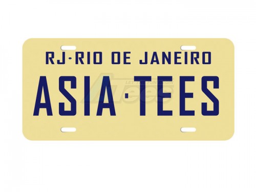 ATees Miscellaneous All Realistic Brazil Licence Plate (ASIATEES) For RC Cars