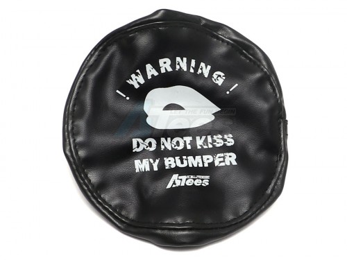 ATees Miscellaneous All Soft Faux Leather Tire Cover For 1.9 Crawler Tires - Do Not Kiss My Bumper