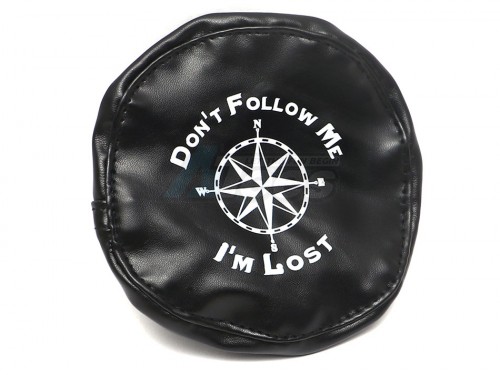 ATees Miscellaneous All Soft Faux Leather Tire Cover For 1.9 Crawler Tires - Do Not Follow Me