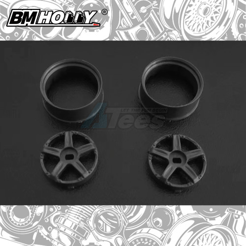 BM Racing Miscellaneous All AWD Gun Metal GTC Set Narrow (22mm)