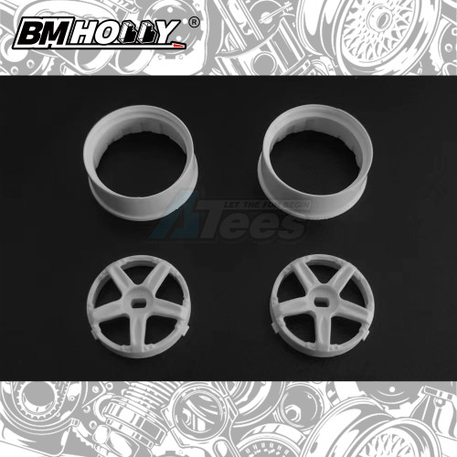 BM Racing Miscellaneous All AWD White GTC Set Narrow (22mm)