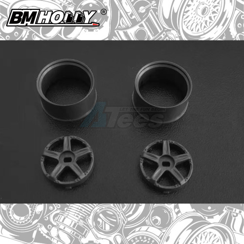 BM Racing Miscellaneous All AWD Gun Metal GTC Set Wide (22mm)
