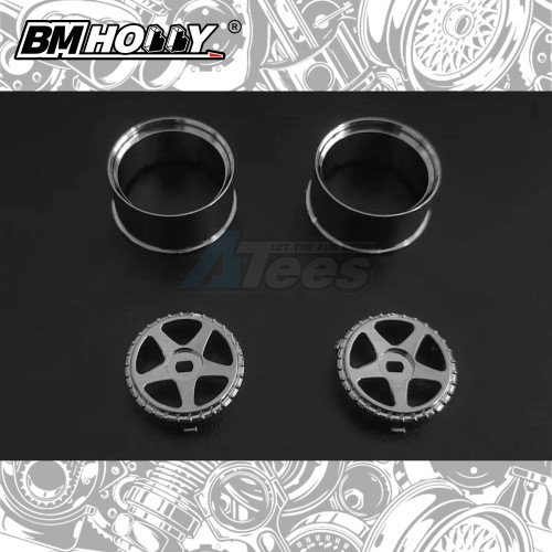 BM Racing Miscellaneous All AWD Chrome LMGT2 Set Wide (22mm)