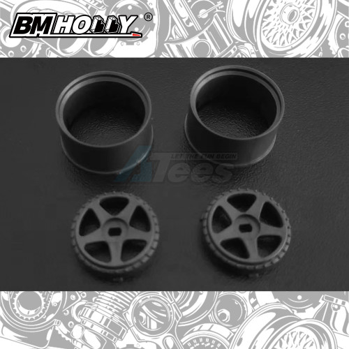 BM Racing Miscellaneous All AWD Gun Metal LMGT2 Set Wide (22mm)