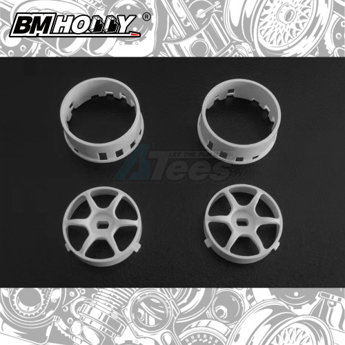 BM Racing Miscellaneous All AWD White RGD2 Set Narrow (20mm)
