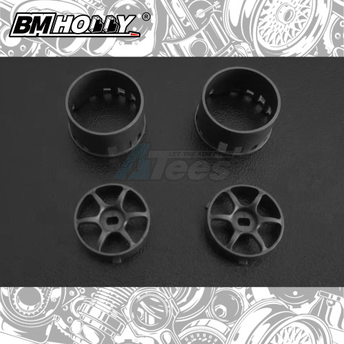 BM Racing Miscellaneous All AWD Gun Metal RGD2 Set Wide (20mm)