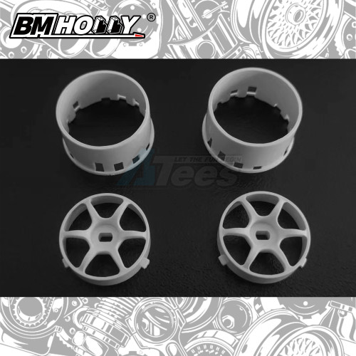 BM Racing Miscellaneous All AWD White RGD2 Set Wide (20mm)