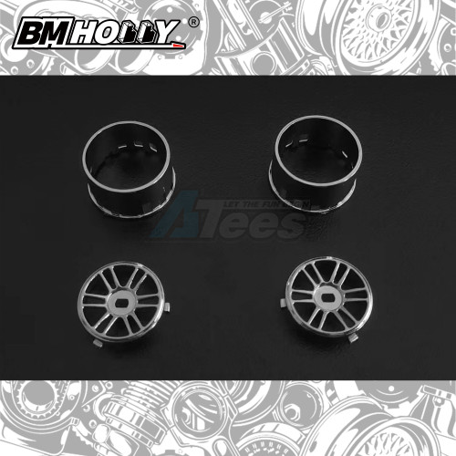 BM Racing Miscellaneous All AWD Chrome RPF1 Set Wide (20mm)