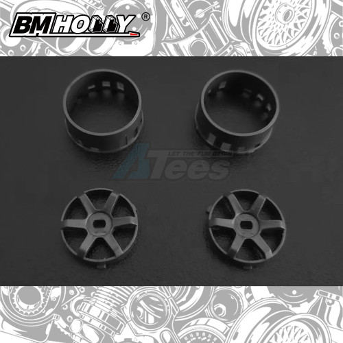 BM Racing Miscellaneous All AWD Gun Metal TE37 Set Narrow (20mm)