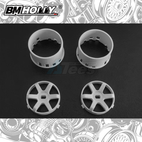 BM Racing Miscellaneous All AWD White TE37 Set Wide (20mm)