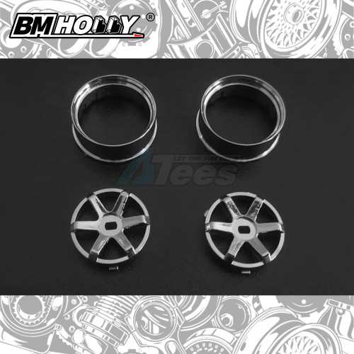BM Racing Miscellaneous All AWD Chrome TE37 Set Narrow (22mm)