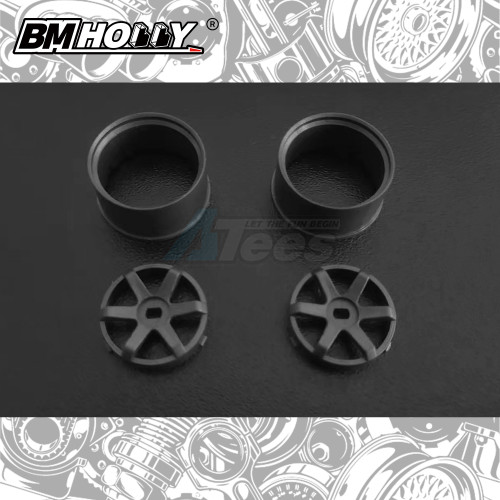 BM Racing Miscellaneous All AWD Gun Metal TE37 Set Wide (22mm)