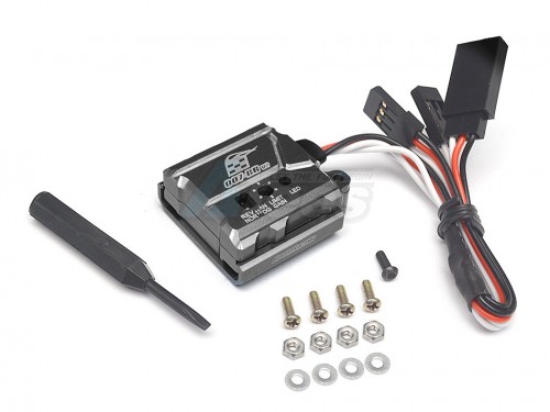 Boom Miscellaneous All 007 RC Car Gyro High Stability Aluminum Gyroscope For Drift RWD With Universal Mounting Tray - 1 Set Black