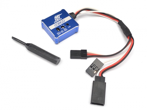 Boom Racing Miscellaneous All 007 RC Car Gyro RWD Drift Stabilizer w/ Aluminum Case Blue