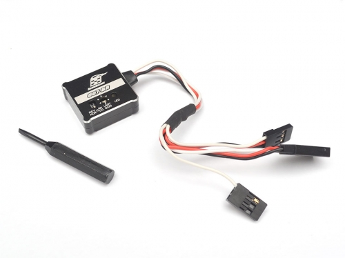 Boom Racing Miscellaneous All 007 RC Car Gyro RWD Drift Stabilizer w/ Aluminum Case Black