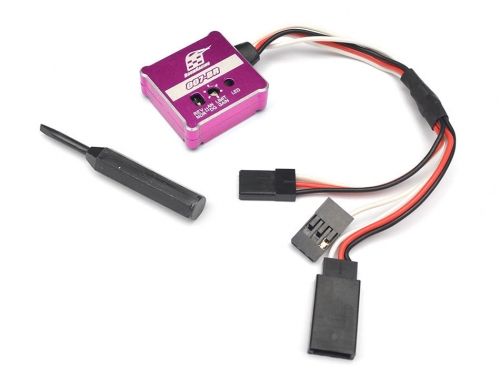 Boom Racing Miscellaneous All 007 RC Car Gyro RWD Drift Stabilizer w/ Aluminum Case Pink