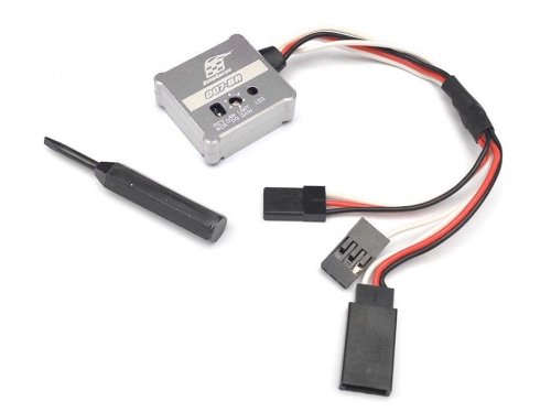 Boom Racing Miscellaneous All 007 RC Car Gyro RWD Drift Stabilizer w/ Aluminum Case Silver