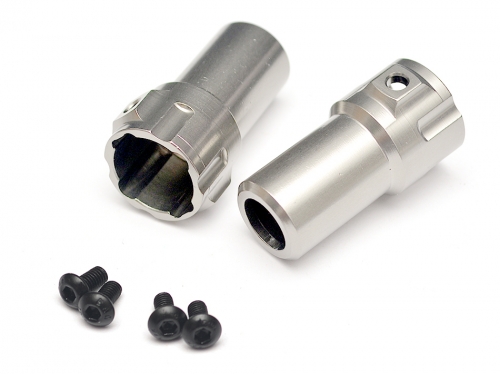 Boom Racing Axial SCX10 Aluminum Rear Axle Lock-out - 2Pcs Silver