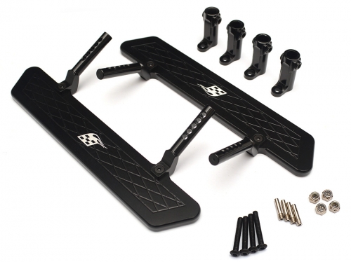 Boom Racing Axial SCX10 Aluminum Rock Rails Set - 1 Set Black