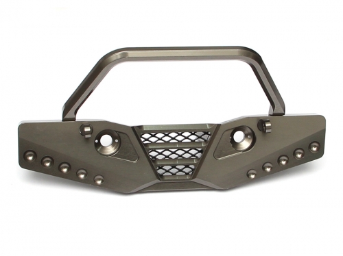 Boom Racing Axial SCX10 CNC Machined Aluminum Front Bumper - 1 Pc Gun Metal