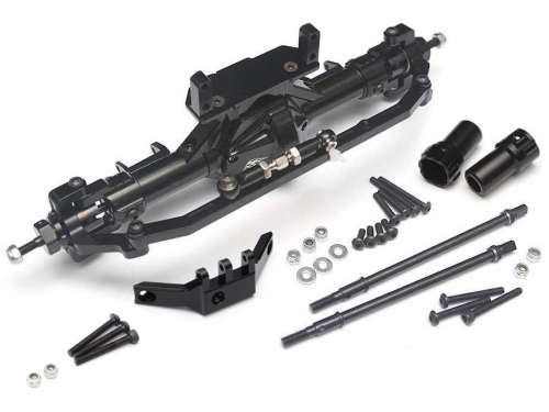 Boom Racing Axial SCX10 Complete Assembled Aluminum Convertible Front or Rear Axle Black