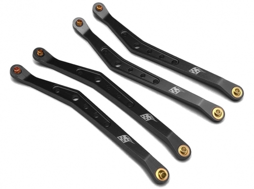Boom Racing Axial Wraith Aluminum Upper Linkage (4) Black